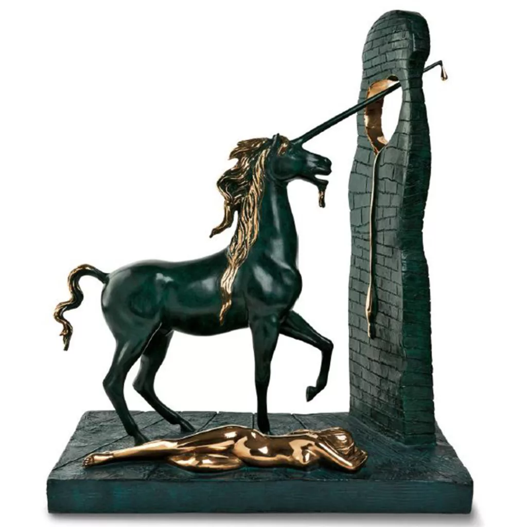 La Licorne, collection des sculptures en bronze de Salvador Dali